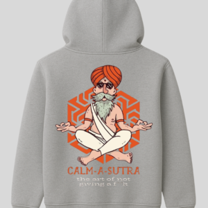 Calm A Sutra Quote Premium Gray