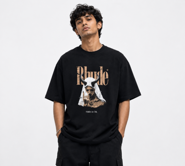 YOURI Premium Unisex Oversized T-Shirt | 200 GSM 100% Cotton | Bio-Washed | Relaxed Fit | Round Neck | Half Sleeve | Casual Streetwear for Men & Women