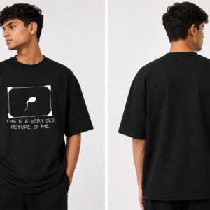 YOURI Unisex Oversized Round Neck T-Shirt | 200 GSM 100% Cotton | Bio-Washed Half Sleeve | Soft Casual Streetwear for Men & Women
