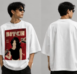 YOURI Unisex Oversized T-Shirt | 200 GSM 100% Cotton | Premium Bio-Washed Round Neck Half Sleeve | Casual Streetwear for Men & Women