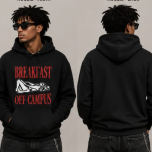 Youri Black Hooded Sweatshirt for Men & Women | Full Sleeve | Soft Cotton Blend | Regular Fit | Casual Winter Hoodie