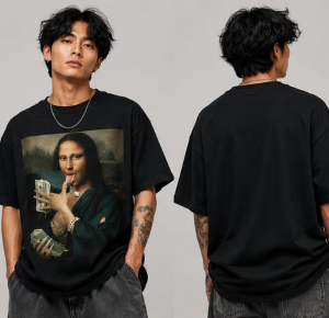YOURI Premium Unisex Oversized T-Shirt | 200 GSM 100% Cotton | Bio-Washed | Relaxed Fit | Round Neck | Half Sleeve | Soft Casual Streetwear for Men & Women