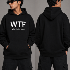 YOURI Premium Oversized Hoodie for Men & Women | 200 GSM | Kangaroo Pocket | Full Sleeve Pullover Hoodie | Unisex Casual Streetwear | White & Black