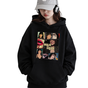 YOURI Premium Oversized Hoodie for Men & Women | Black | 310 GSM Heavyweight Cotton Blend | Kangaroo Pocket | Bio-Washed | Hooded Sweatshirt | Unisex Streetwear