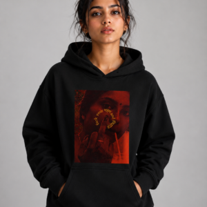 YOURI Oversized Hoodie for Men & Women | Black | 310 GSM Heavyweight Cotton Blend | Kangaroo Pocket | Bio-Washed | Relaxed Fit | Unisex Hooded Sweatshirt