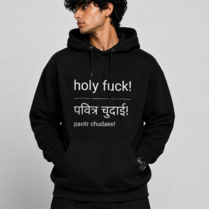 YOURI Premium Unisex Oversized Hoodie | 200 GSM Cotton | Kangaroo Pocket | Pullover Hoodie for Men & Women | Relaxed Fit | Full Sleeve | Casual Streetwear | White & Black