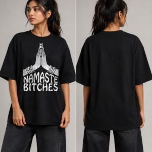 YOURI Premium Oversized T-Shirt for Men & Women | 200 GSM 100% Cotton | Relaxed Fit | Round Neck | Half Sleeve | Unisex Casual Streetwear Tee | White & Black