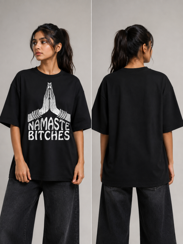 YOURI Premium Oversized T-Shirt for Men & Women | 200 GSM 100% Cotton | Relaxed Fit | Round Neck | Half Sleeve | Unisex Casual Streetwear Tee | White & Black