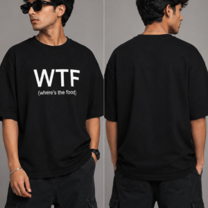 YOURI Oversized T-Shirt for Men & Women | 200 GSM Cotton | Relaxed Fit | Round Neck | Half Sleeve | Unisex Streetwear T-Shirt | White & Black