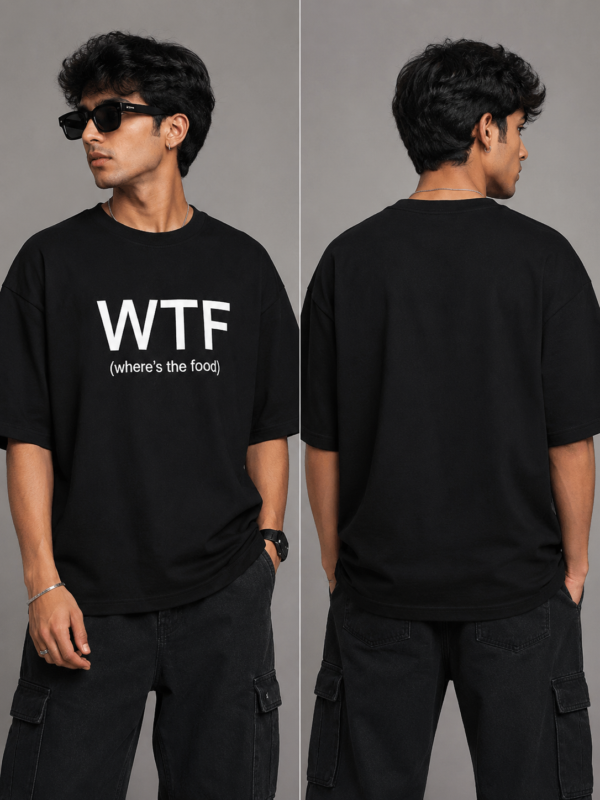 YOURI Oversized T-Shirt for Men & Women | 200 GSM Cotton | Relaxed Fit | Round Neck | Half Sleeve | Unisex Streetwear T-Shirt | White & Black