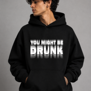 YOURI Premium Oversized Hoodie for Men & Women | Black | 310 GSM Heavyweight Cotton Blend | Bio-Washed | Kangaroo Pocket | Relaxed Fit | Hooded Sweatshirt | Unisex Streetwear